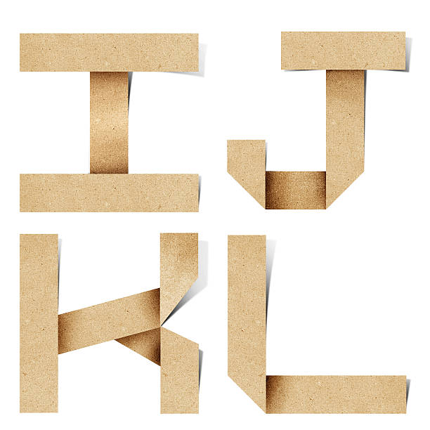 istock Origami alphabet letters recycled paper craft 152970598