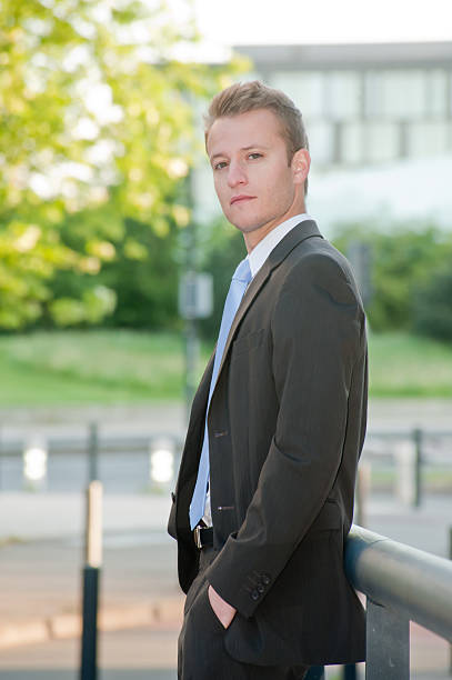 istock Young serious business man 152970686