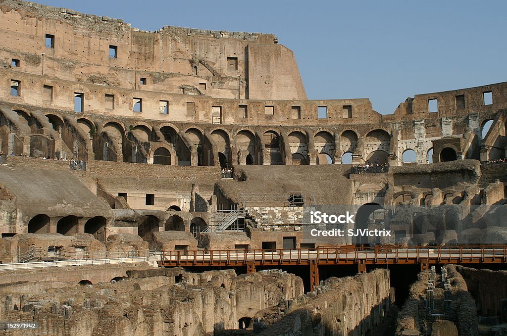 Colosseum innen - Lizenzfrei Amphitheater Stock-Foto