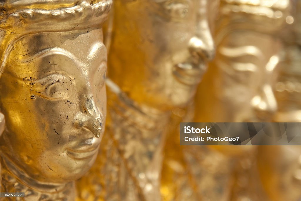 Wat Phra Kaeo Golden statues im Wat Phra Kaeo, Bangkok, ThaÃ¯land Bangkok Stock Photo