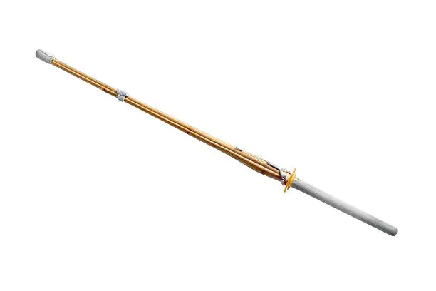 kendo weapon: shinai isolated on white background