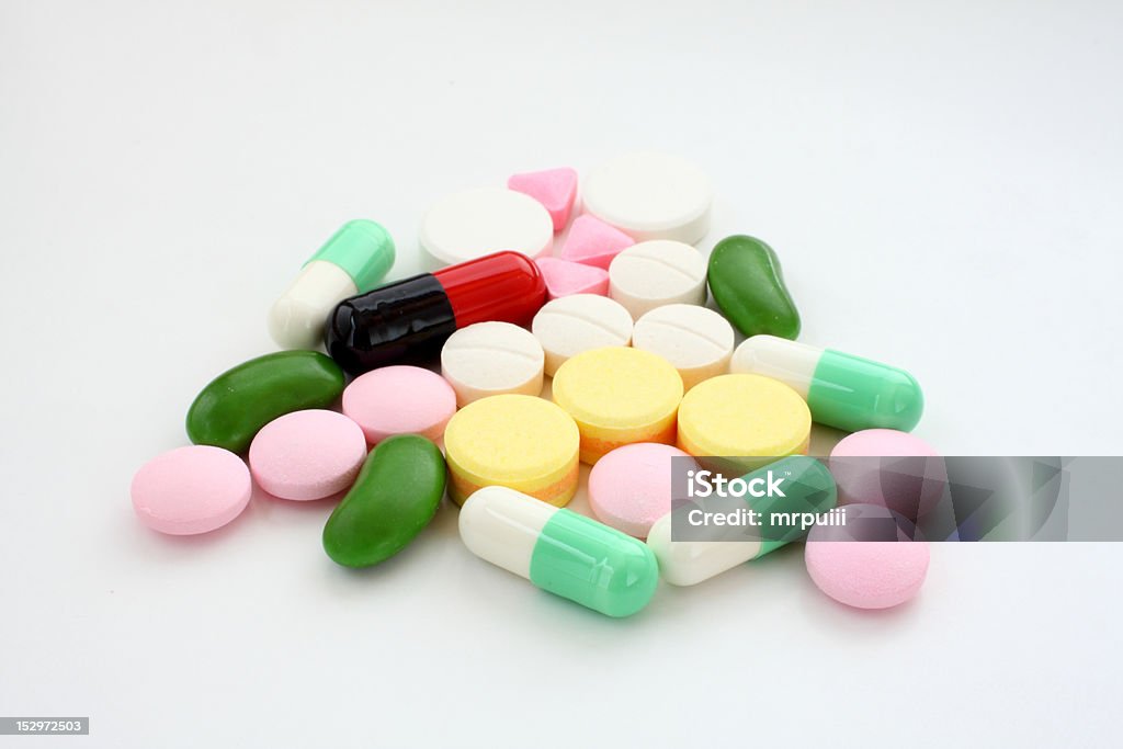 Los comprimidos y de las cápsulas - Foto de stock de Antibiótico libre de derechos