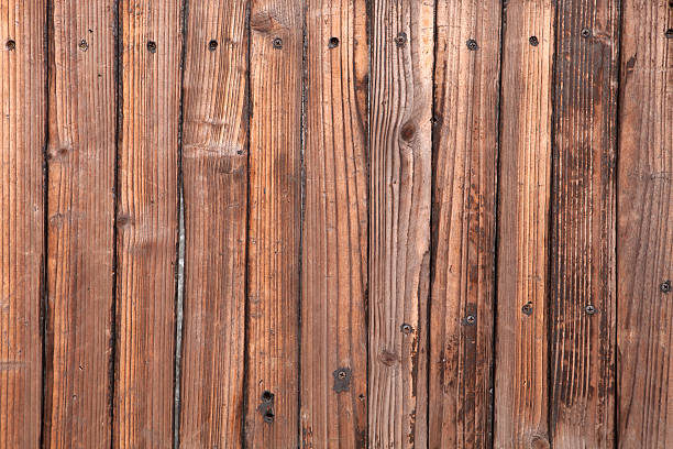 istock Old Wooden fence background 152972583