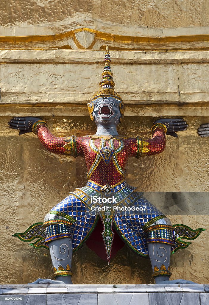 Wat Phra Kaeo Statue at Wat Phra Kaeo temple in Bangkok, ThaÃ¯land Bangkok Stock Photo
