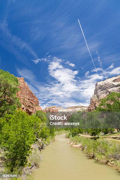 Река Через Зайон — стоковые фотографии и другие картинки Zion Narrows - Zion Narrows, Без людей, Вертикальный