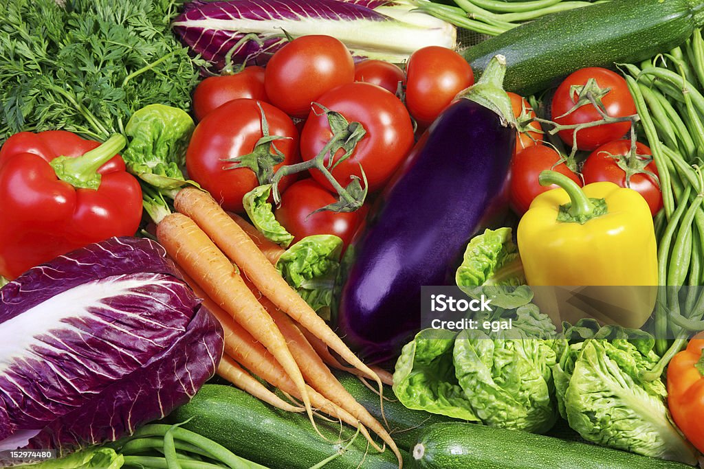 Assortment of fresh vegetables Assortment of fresh vegetables close up Agriculture Stock Photo