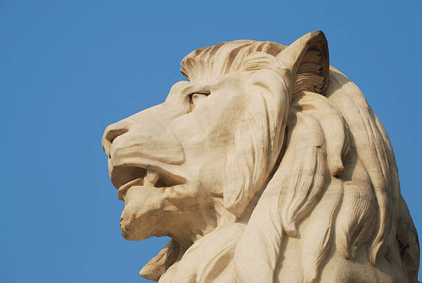 istock Head of a Lion Statue. 152974491