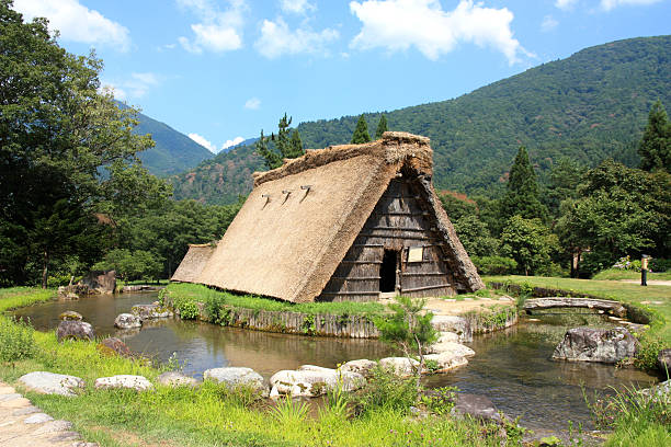 istock Shirakawago village,  Japan 152975022
