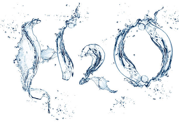 H2O - water chemical symbol H2O - water chemical symbol - concept h20 molecule stock pictures, royalty-free photos & images