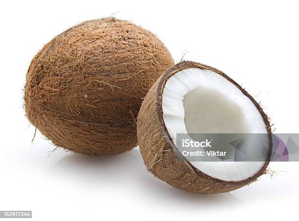 Coco Foto de stock y más banco de imágenes de Alimento - Alimento, Blanco - Color, Clima tropical