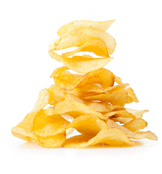 Batata chips - foto de acervo