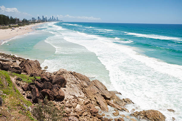istock australian beach during the day with rock cliff in foreground 152978051