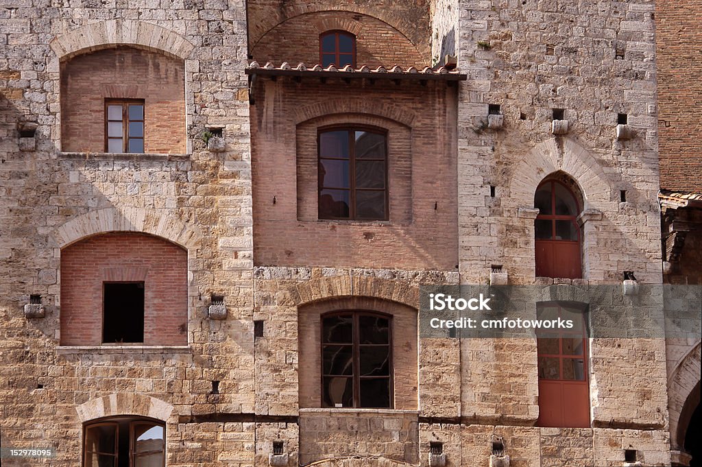 Tower Haus in San Gimignano - Lizenzfrei Blau Stock-Foto