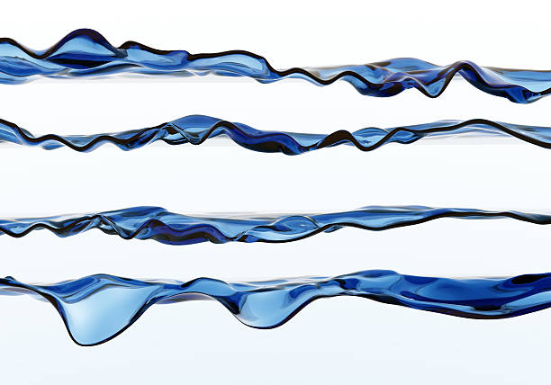 Blue Water Wave stock photo