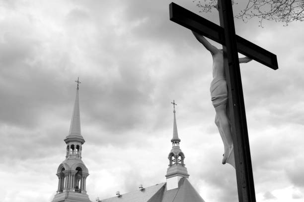 istock Cross over a church 152979133
