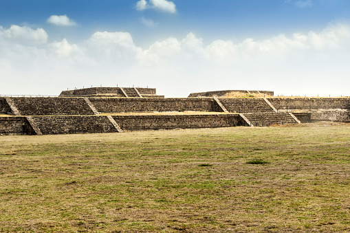 Causeway of the dead, archaeological pyramids in Teotihuacán. State of Mexico, Mexico.