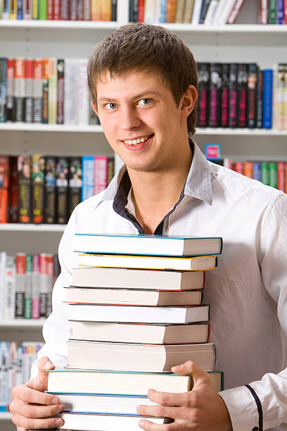 istock Student  with books in a bookshop 152979912