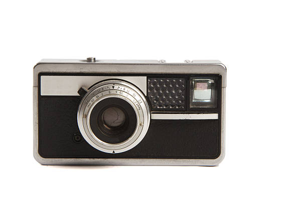 Cтоковое фото Ретро видеокамеры Изолирован на белом