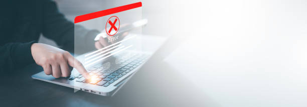 istock Error Online payment with digital marketing, Smartphone with banking online bill payment Approved concept button, credit card and network connection icon , technology virtual screen background 1529809660