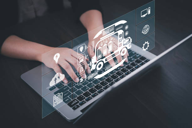 istock Industrial Technology Concept, Engineer working on a laptop with monitoring system software and industrial network connection icon on AI, artificial intelligence, monitoring system in a smart factory 1529811281