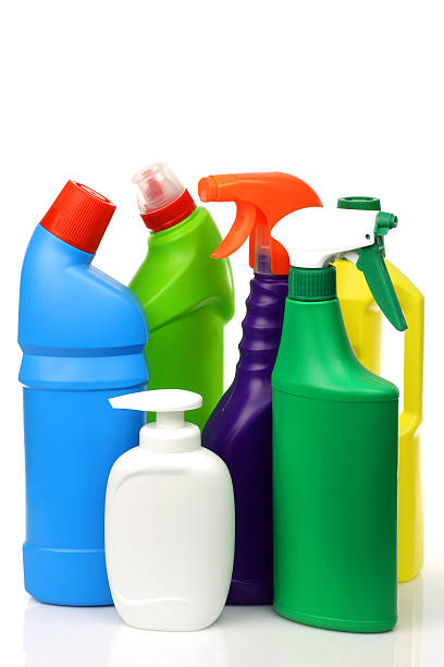 istock plastic cleaning bottles in various colors 152981189
