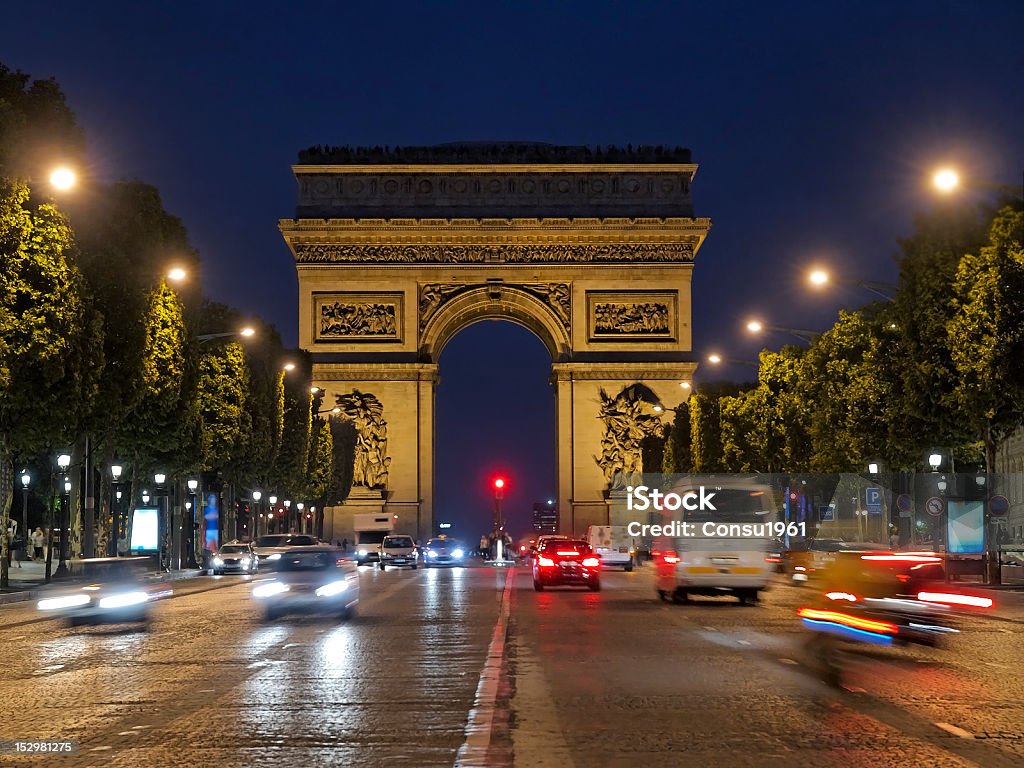 Arc de Triomphe - Foto de stock de Arco del Triunfo - París libre de derechos