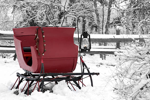 Vintage snow sleigh
