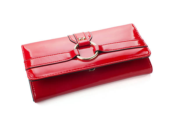 istock Red woman wallet 152981887