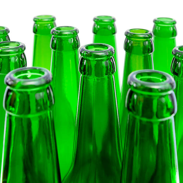 istock Beer bottles of green glass 152982197