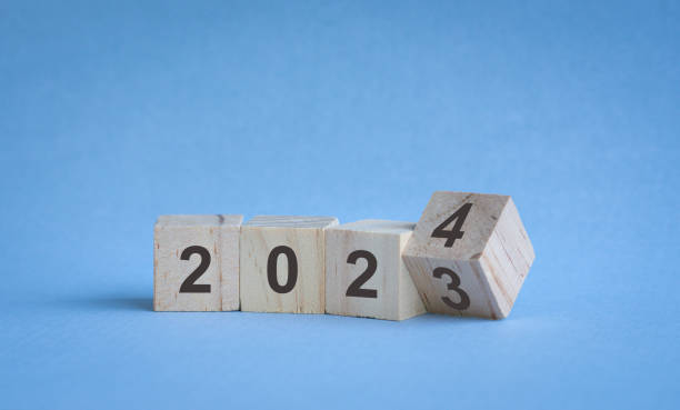 istock Year 2023 turn to 2024 on wood blocks. 1529832428