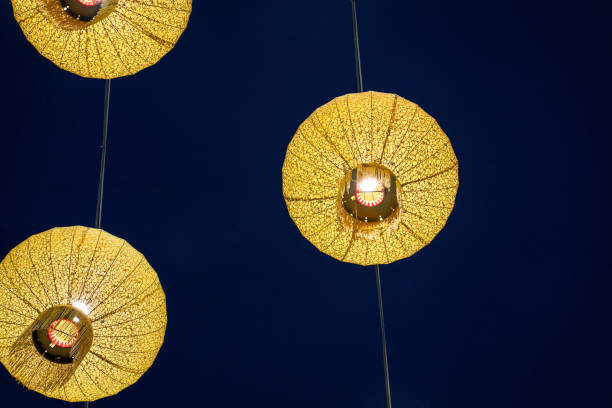 Colorful lighting paper lamps