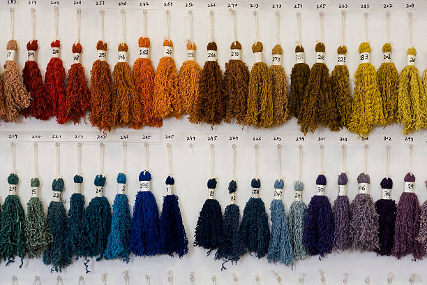 colorful wool stock photo