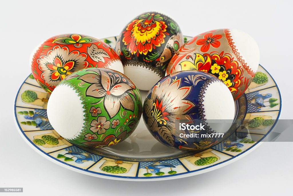 Pięć Wielkanoc jaja - Zbiór zdjęć royalty-free (Bez ludzi)