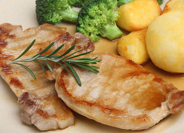 istock Pork Loin Steaks with Vegetables 152985594