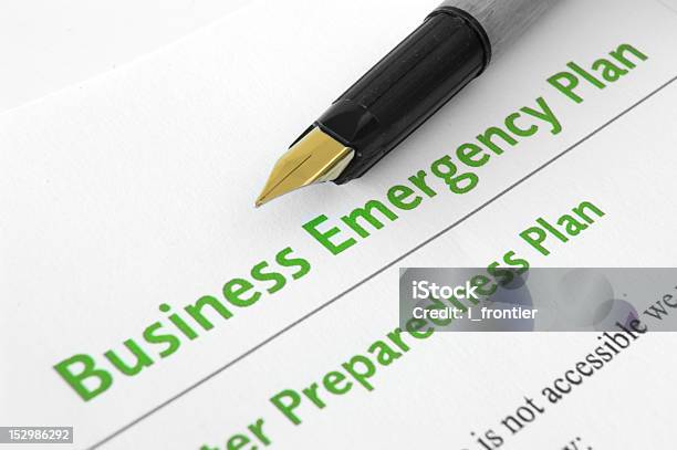 Business Piano Di Emergenza - Fotografie stock e altre immagini di Evento catastrofico - Evento catastrofico, Lettera - Documento, Progettare