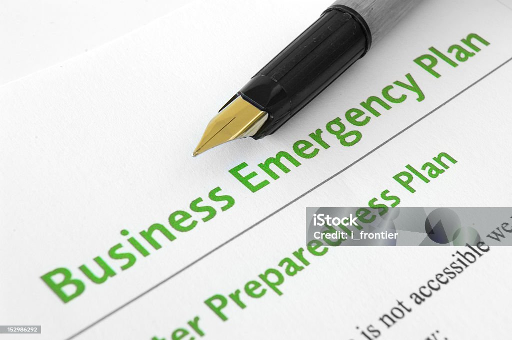 Negócios plano de emergência - Royalty-free Acidentes e Desastres Foto de stock