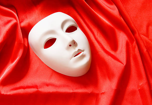 istock Theatre concept with the white plastic masks 152986596