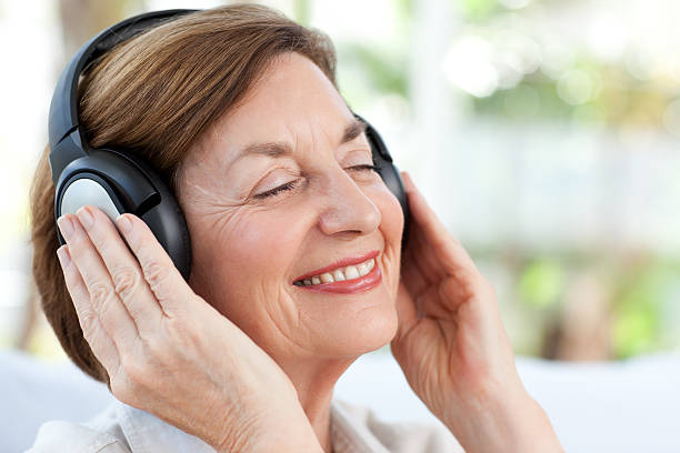 istock Senior listening to music 152987023