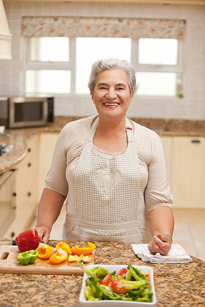 istock Retired woman looking at the camera 152987030