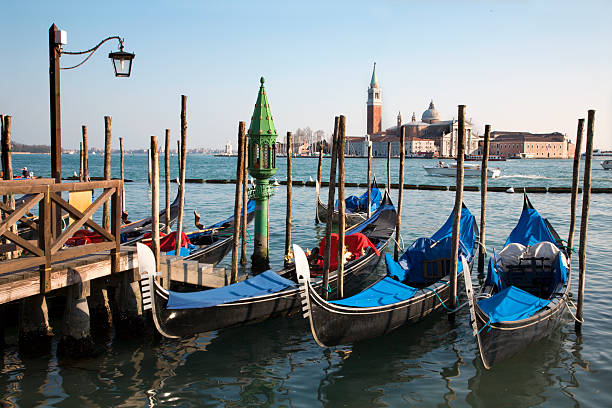 istock Venice - gondolas and San Giorigio Maggiore church 152987573