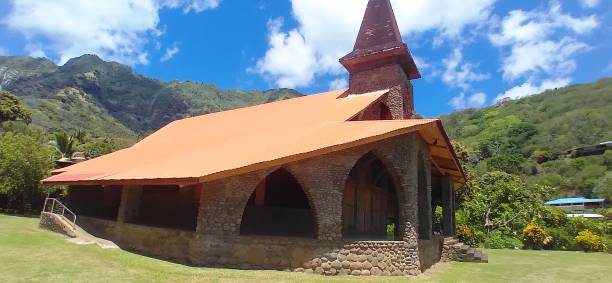 istock Vaitahu church (Tahuata) 1529901717