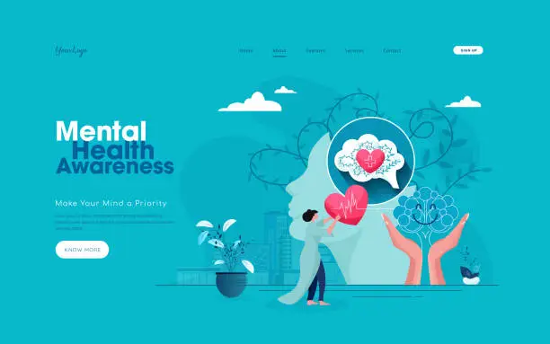 Vector illustration of Brain maintenance, fixing emotional and mental problem, boost creativity and thinking process or improve motivation concept