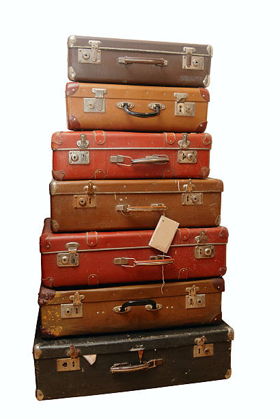 istock Pile of battered old suitcases 152991018