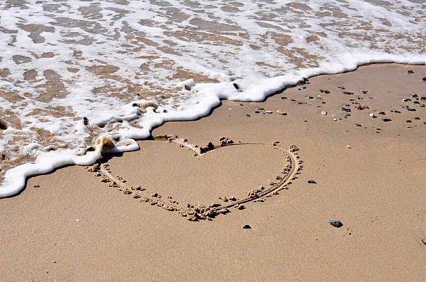 istock Heart in the sand 152991228