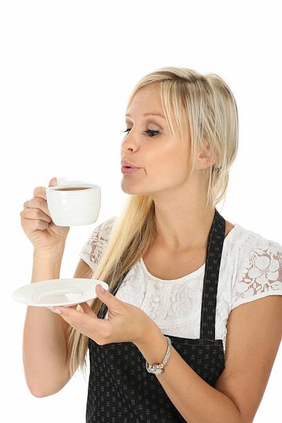istock Lovely Blond Girl with Hot Beverage 152991349