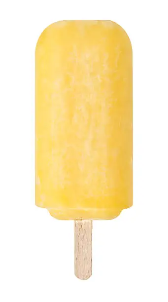 Kids popsicle water-ice, clipping path included.
