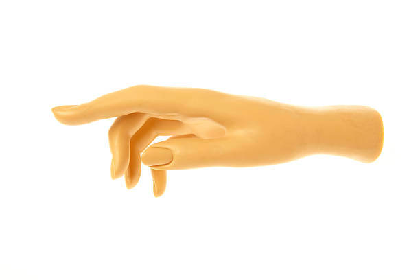 Plastic woman's mannequin hand stock photo