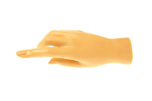 Plastic woman's mannequin hand stock photo