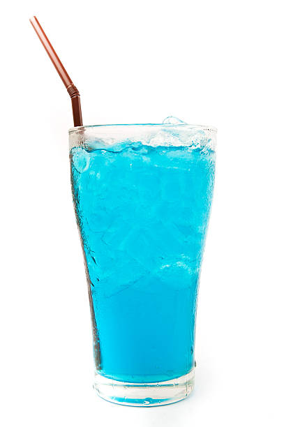 istock Glass of blue drink 152992629