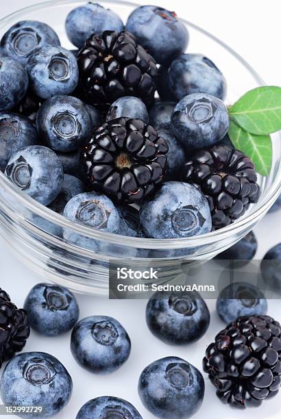 Blueberries And Blackberries Stock Photo - Download Image Now - Berry Fruit, Blackberry - Fruit, Blue